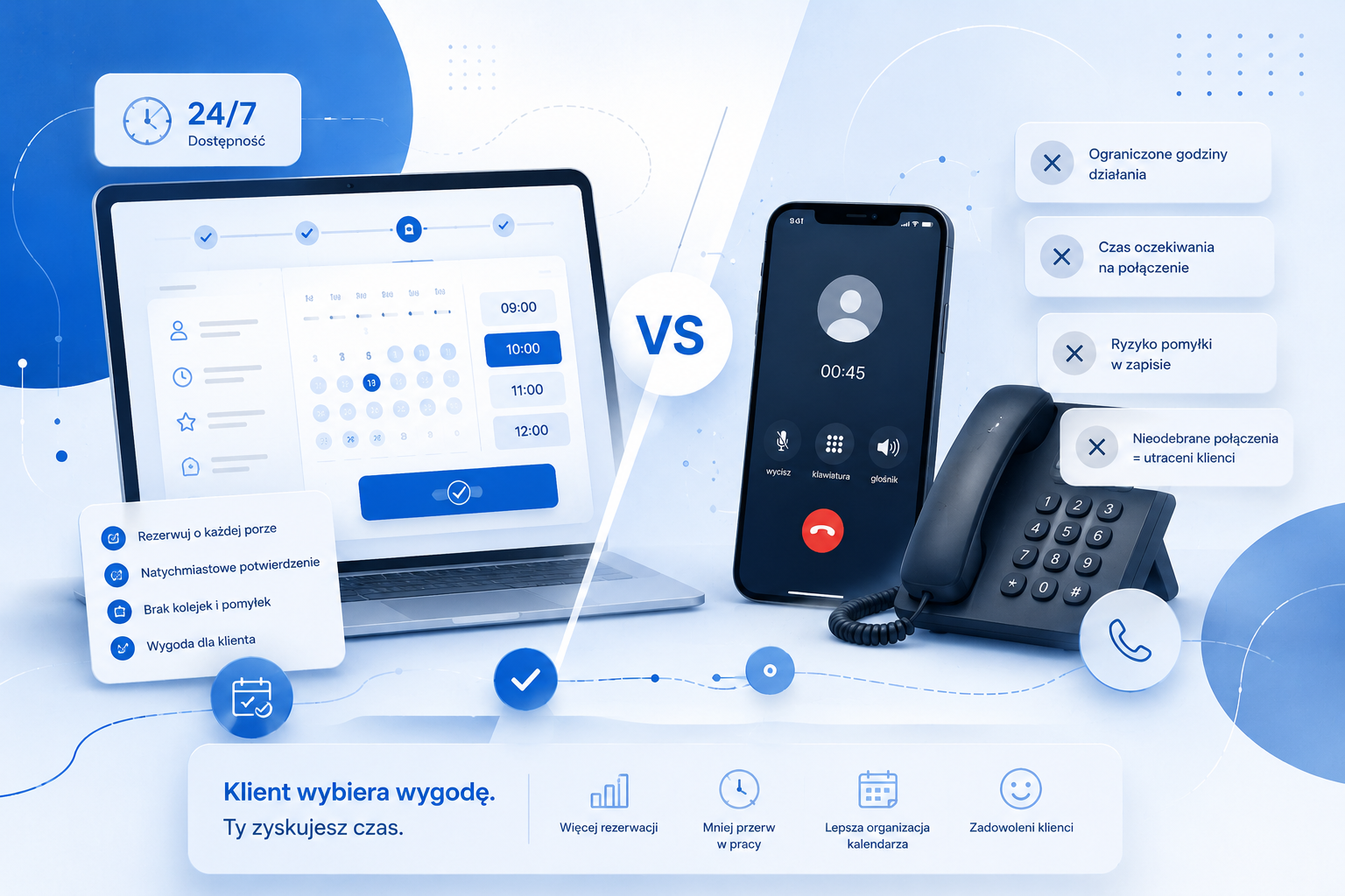 Rezerwacje online vs. telefon — co woli nowoczesny klient?